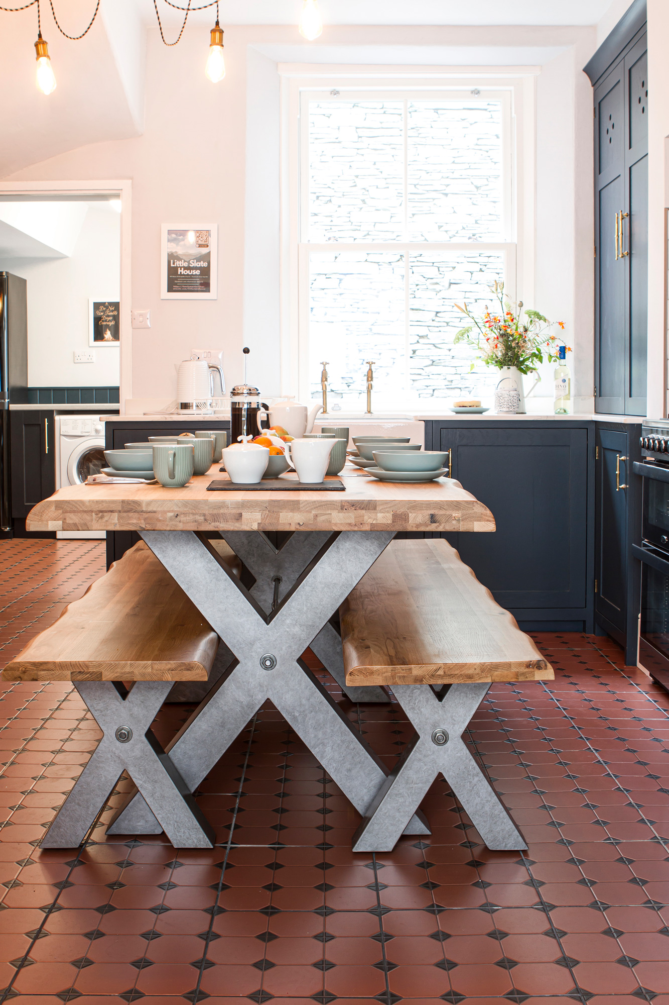 Dining area at Little Slate House with seating for six